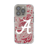 University of Alabama Crimson Tide Script A Paisley Clear Phone Case
