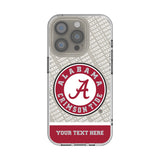 University of Alabama Crimson Tide Personalized EndZone Plus Clear Phone Case for Apple iPhone
