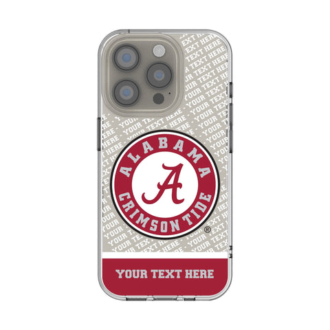 University of Alabama Crimson Tide Personalized EndZone Plus Clear Phone Case for Apple iPhone