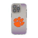 Clemson University Tigers Linen Clear Phone Case for Apple iPhone