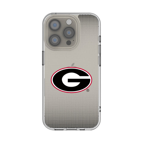 University of Georgia Bulldogs Linen Clear Phone Case for Apple iPhone