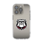 University of Georgia Bulldogs Uga Linen Clear Phone Case for Apple iPhone
