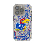 University of Kansas Jayhawks Paisley Clear Phone Case