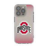 Ohio State University Buckeyes Linen Clear Phone Case for Apple iPhone