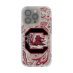 University of South Carolina Gamecocks Paisley Clear Phone Case