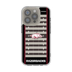 University of Arkansas Fayetteville Razorbacks Field Clear Phone Case for Apple iPhone
