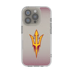 Arizona State University Sun Devils Linen Clear Phone Case for Apple iPhone