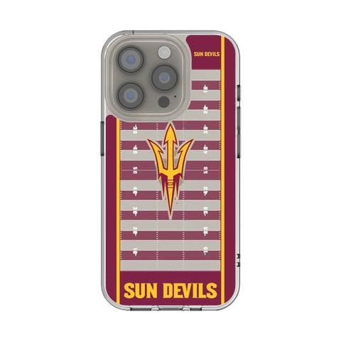 Arizona State University Sun Devils Field Clear Phone Case for Apple iPhone