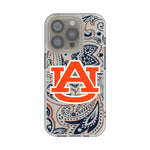 University of Auburn Tigers Paisley Clear Phone Case for Apple iPhone