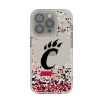 University of Cincinnati Bearcats Confetti Clear Phone Case for Apple iPhone