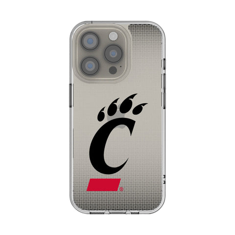 University of Cincinnati Bearcats Linen Clear Phone Case for Apple iPhone