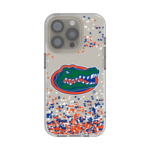 University of Florida Gators Confetti Clear Phone Case for Apple iPhone