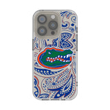 University of Florida Gators Paisley Clear Phone Case for Apple iPhone