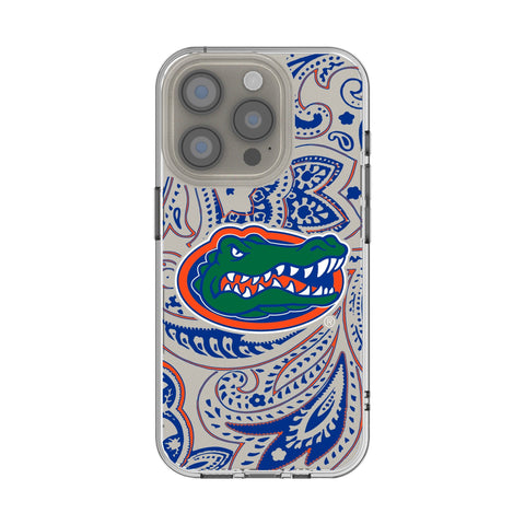 University of Florida Gators Paisley Clear Phone Case for Apple iPhone