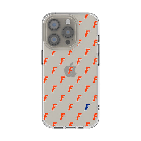 University of Florida Gators Fashion Pattern Clear Phone Case for Apple iPhone
