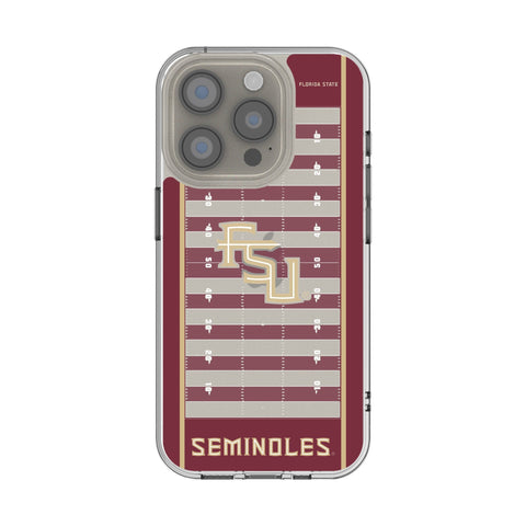 Florida State University Seminoles Athletic Wordmark Field Clear Phone Case for Apple iPhone