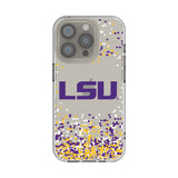 Louisiana State University Tigers Confetti Clear Phone Case for Apple iPhone