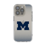 University of Michigan Wolverines Linen Clear Phone Case for Apple iPhone