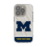 University of Michigan Wolverines Personalized EndZone Plus Clear Phone Case for Apple iPhone