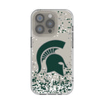 Michigan State University Spartans Confetti Clear Phone Case