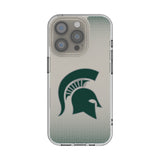 Michigan State University Spartans Linen Clear Phone Case