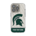 Michigan State University Spartans Personalized EndZone Plus Clear Phone Case for Apple iPhone