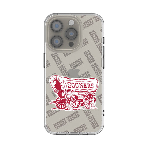 University of Oklahoma Sooners Quadtile Clear Phone Case for Apple iPhone