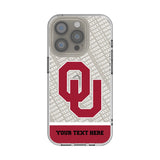 University of Oklahoma Sooners Personalized EndZone Plus Clear Phone Case for Apple iPhone