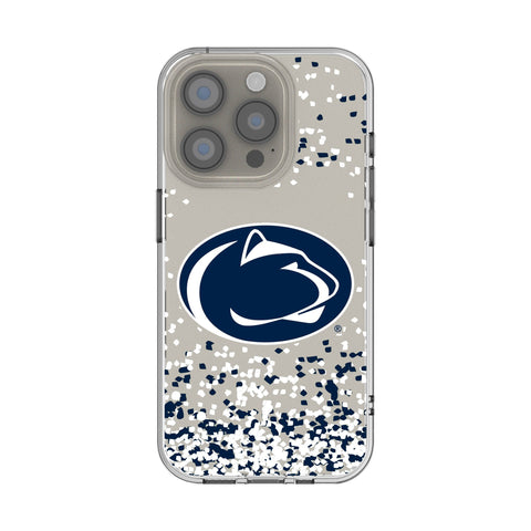 Pennsylvania State University Nittany Lions Confetti Clear Phone Case for Apple iPhone