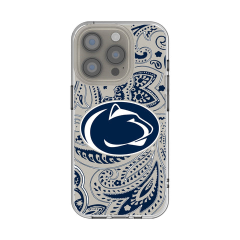 Pennsylvania State University Nittany Lions Paisley Clear Phone Case for Apple iPhone