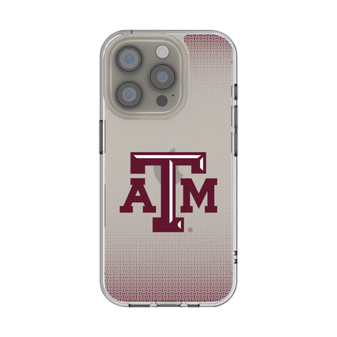 Texas A&M University Aggies Linen Clear Phone Case for Apple iPhone