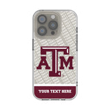 Texas A&M University Aggies Personalized EndZone Plus Clear Phone Case for Apple iPhone