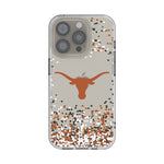University of Texas Longhorns Confetti Clear Phone Case for Apple iPhone