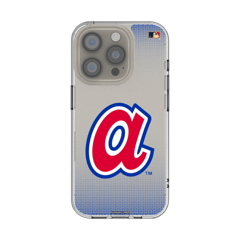 Atlanta Braves 1972-1980 - Cooperstown Collection Linen Clear Phone Case for Apple iPhone