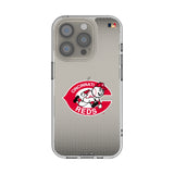 Cincinnati Reds 1974-1992 - Cooperstown Collection Linen Clear Phone Case for Apple iPhone