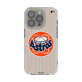 Houston Astros 1977-1993 - Cooperstown Collection Pinstripe Clear Phone Case