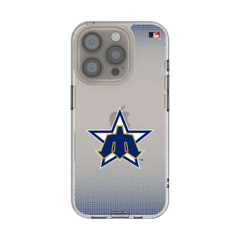 Seattle Mariners 1981-1986 - Cooperstown Collection Linen Clear Phone Case for Apple iPhone