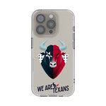 Houston Texans 2024 Edition Clear Phone Case for Apple iPhone