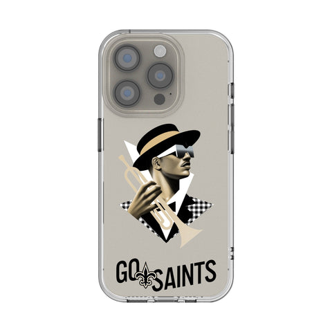 New Orleans Saints 2024 Edition Clear Phone Case for Apple iPhone