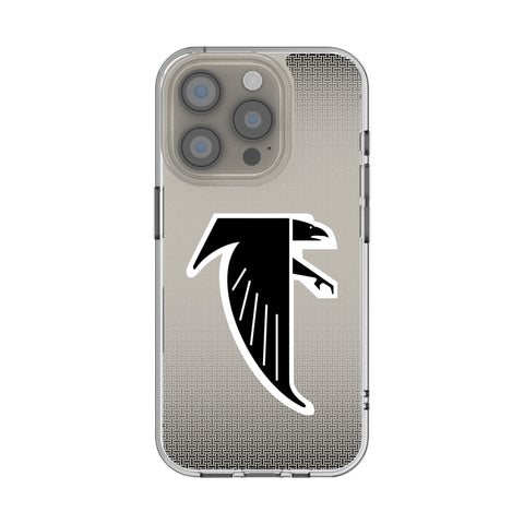 Atlanta Falcons Classic Linen Clear Phone Case for Apple iPhone