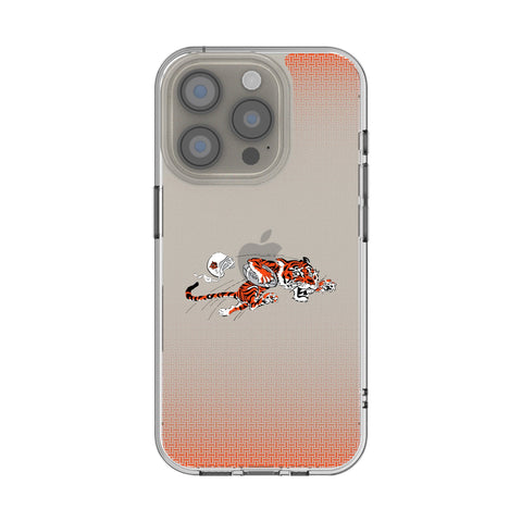 Cincinnati Bengals Historic Collection Linen Clear Phone Case for Apple iPhone
