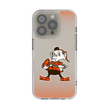 Cleveland Browns Historic Collection Linen Clear Phone Case for Apple iPhone
