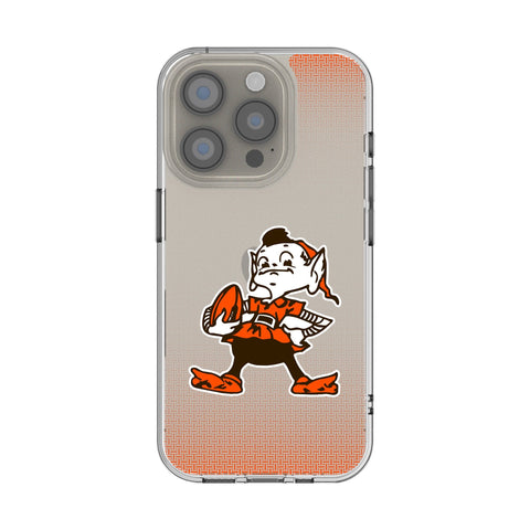 Cleveland Browns Historic Collection Linen Clear Phone Case for Apple iPhone