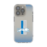 Detroit Lions Retro Linen Clear Phone Case for Apple iPhone