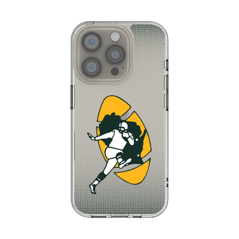 Green Bay Packers Historic Collection Linen Clear Phone Case for Apple iPhone