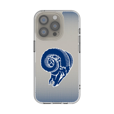 Los Angeles Rams Historic Collection Linen Clear Phone Case for Apple iPhone