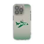 New York Jets 1963 Historic Collection Linen Clear Phone Case for Apple iPhone