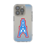 Houston Oilers Historic Collection Linen Clear Phone Case for Apple iPhone