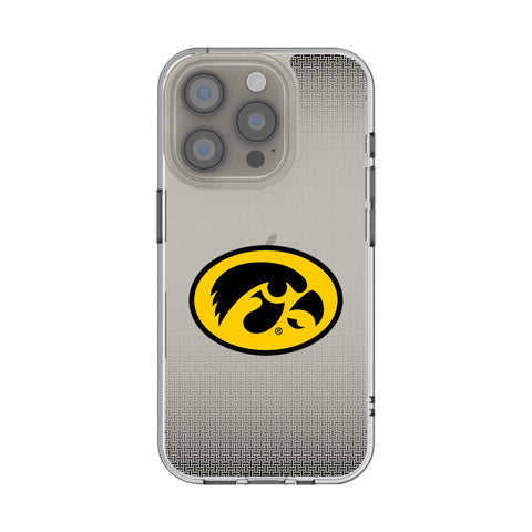 University of Iowa Hawkeyes Linen Clear Phone Case for Apple iPhone