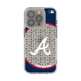 Atlanta Braves Personalized Circle Clear Phone Case for Apple iPhone